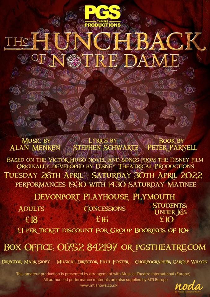 The Hunchback of Notre Dame Musical, Devonport Playhouse, Plymouth