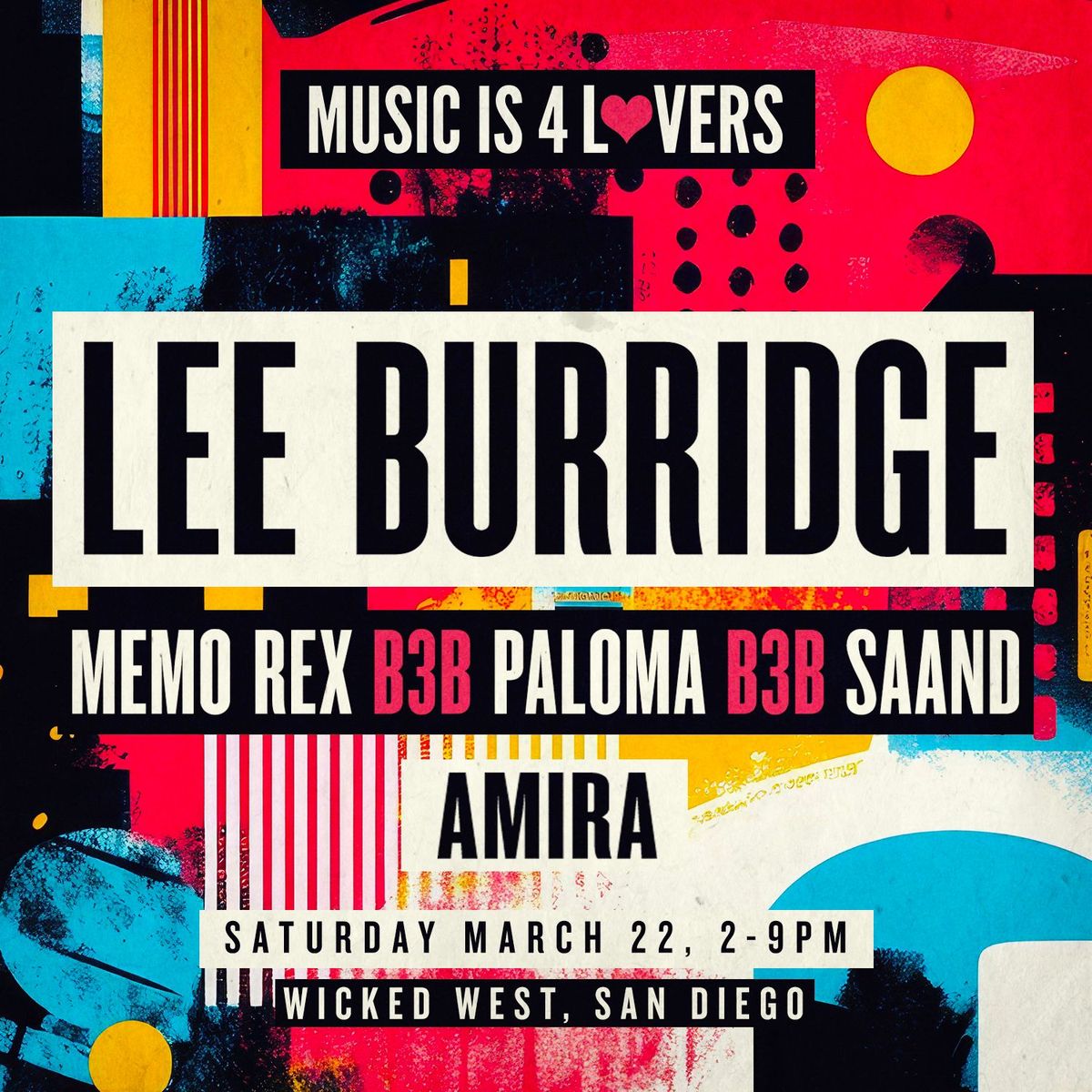 Music is 4 Lovers ft Lee Burridge @ Wicked West