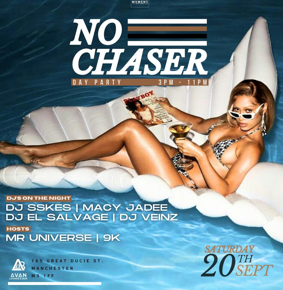 No Chaser Launch - Manchester SAT 20TH SEPT