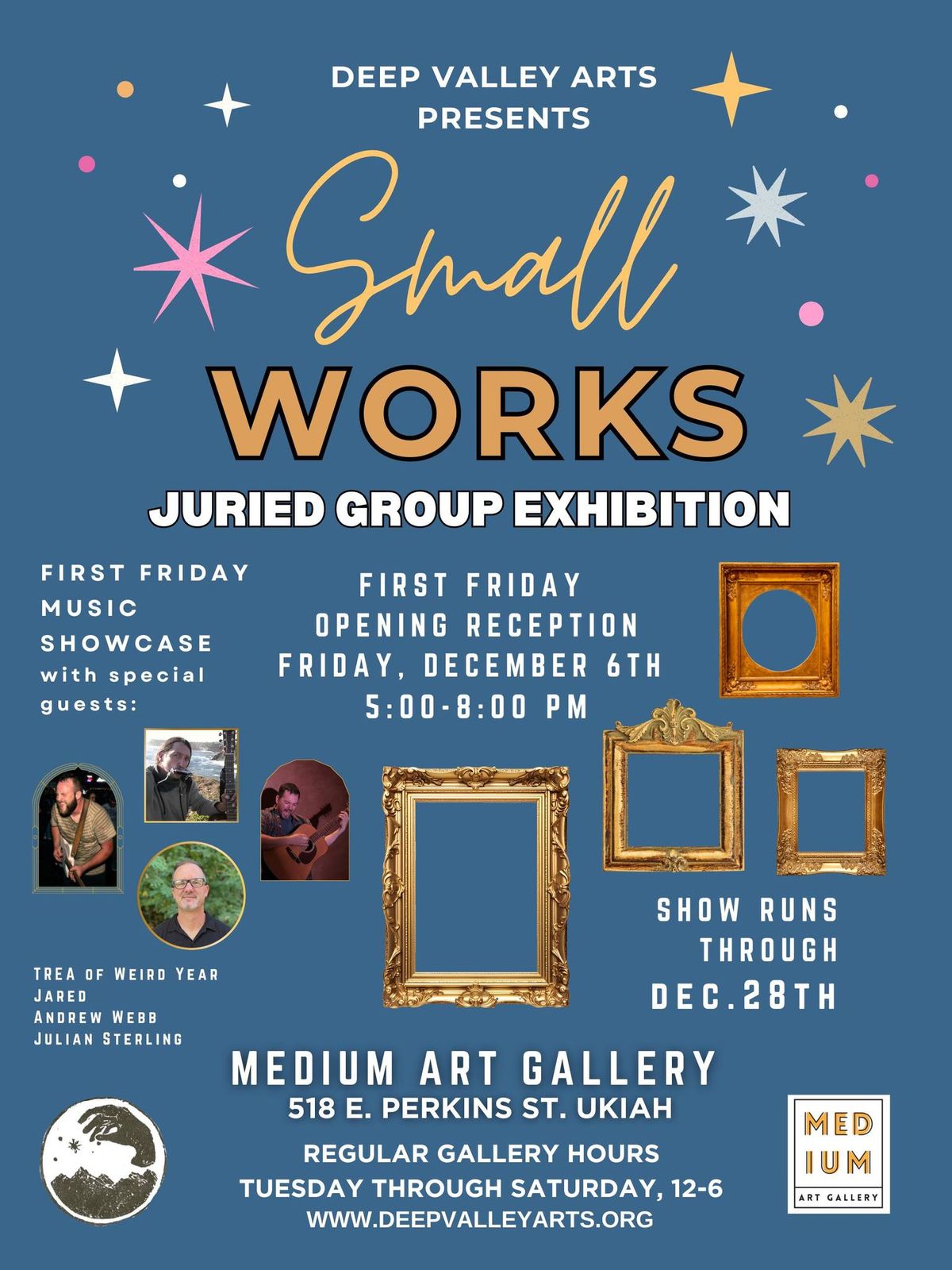 First Friday Art Walk & "Small Works" Juried Art Show Opening