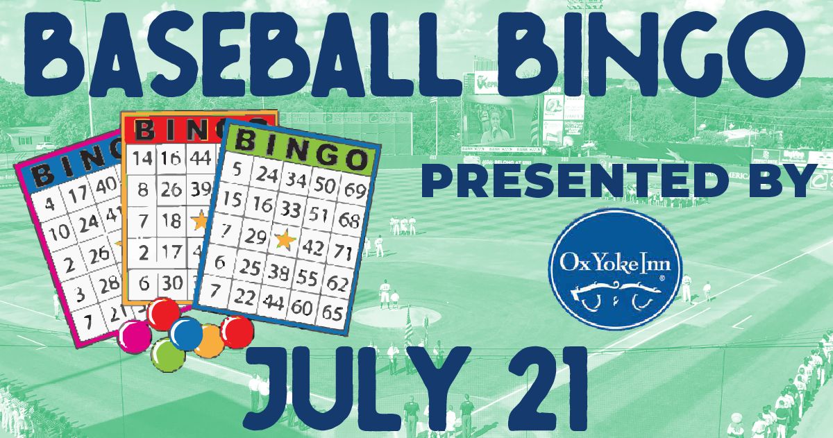 Baseball Bingo Sunday Sponsored by Ox Yoke Inn