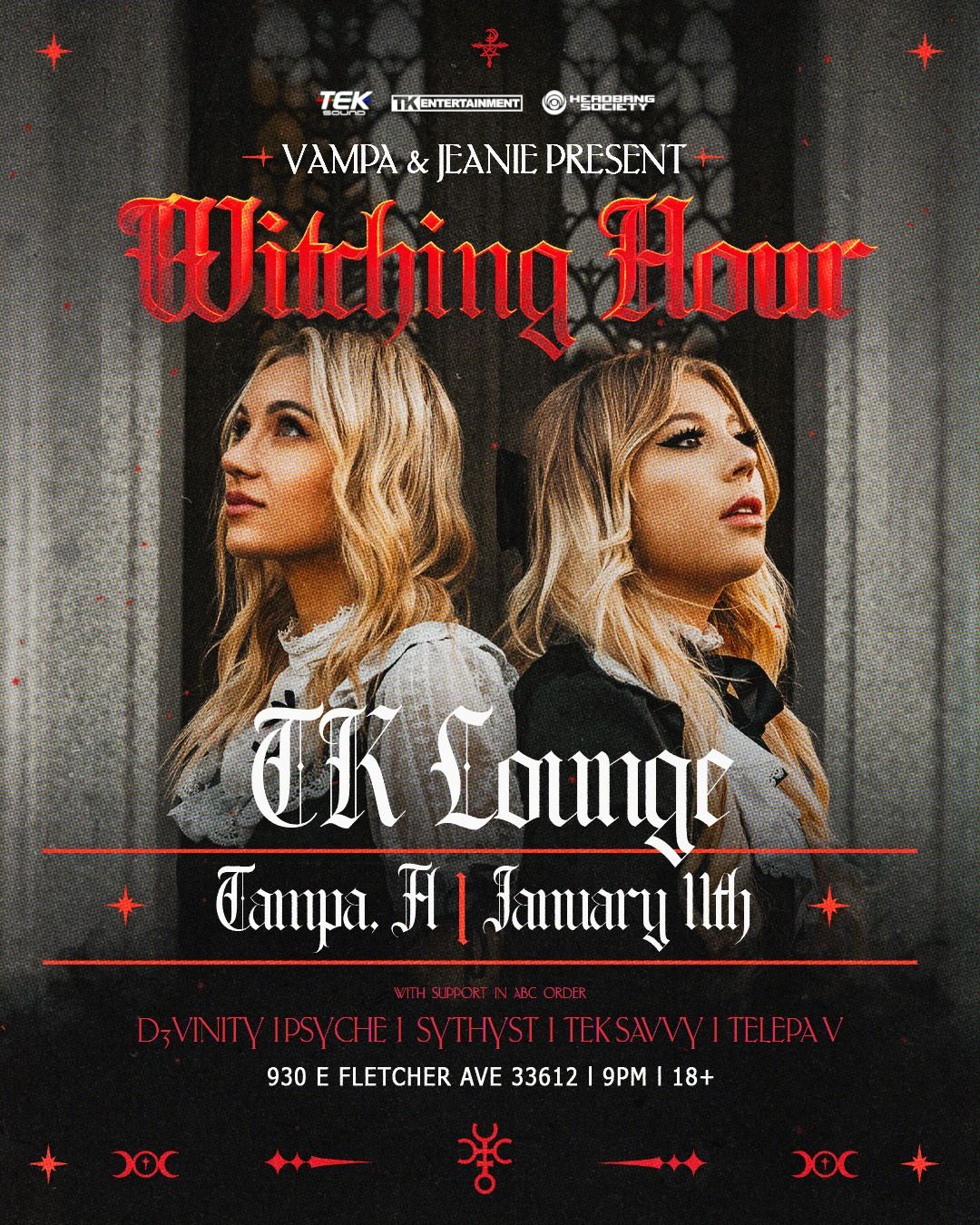 Vampa x Jeanie @TK Lounge - Tampa, FL (70% SOLD OUT)