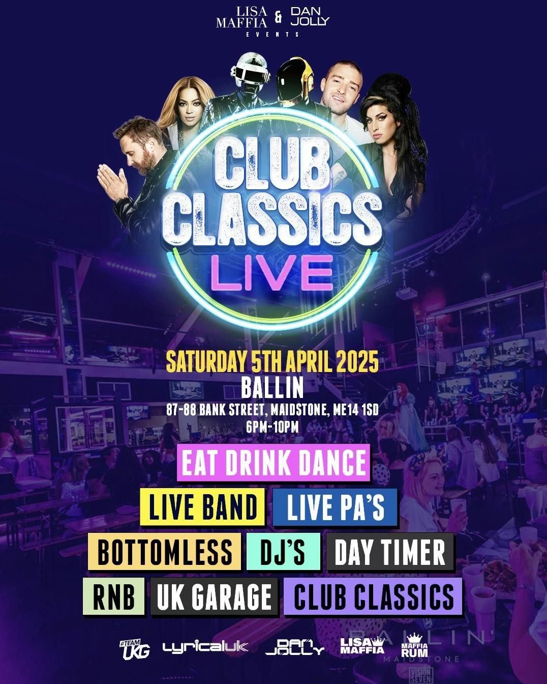 CLUB CLASSICS LIVE - Maidstone