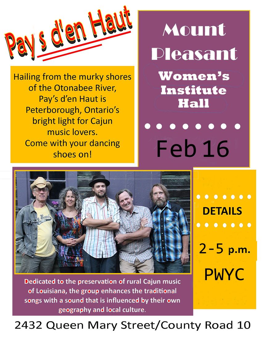 Pays d'en Haut plays the Mount Pleasant Women's Institute