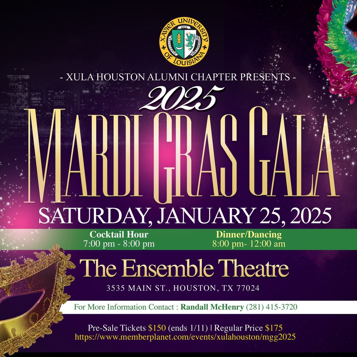 XU Houston Alumni Annual Mardi Gras Gala 