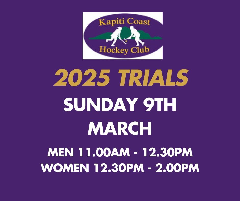 Kapiti Coast Hockey Club Trials 2025