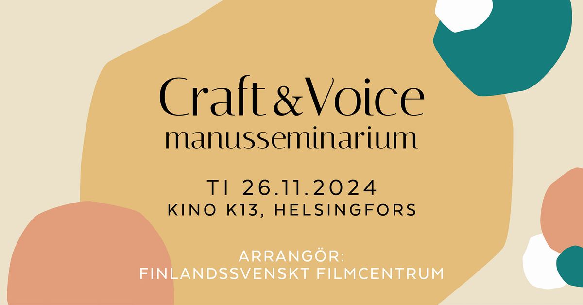 CRAFT & VOICE - manusseminarium