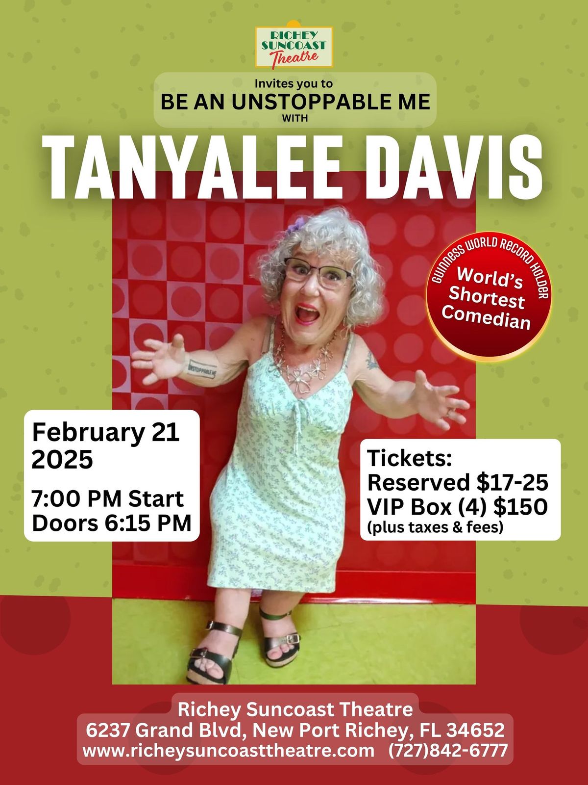 Tanyalee Davis LIVE Standup Comedy @ Richey Suncoast Theatre