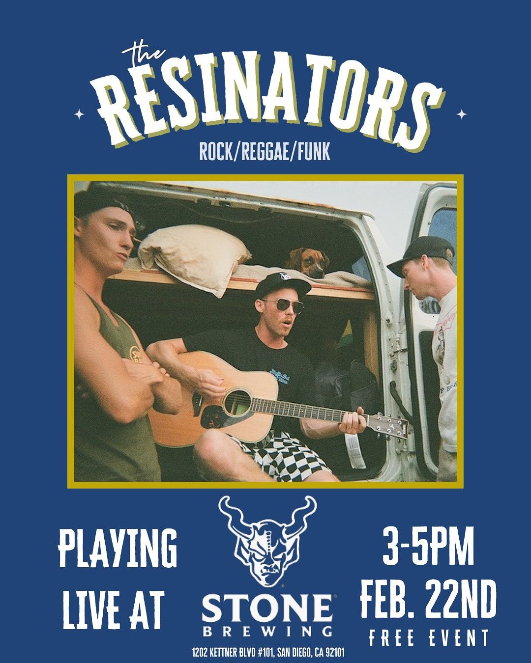 The Resinators Live @ Stone Brewery Kettner 