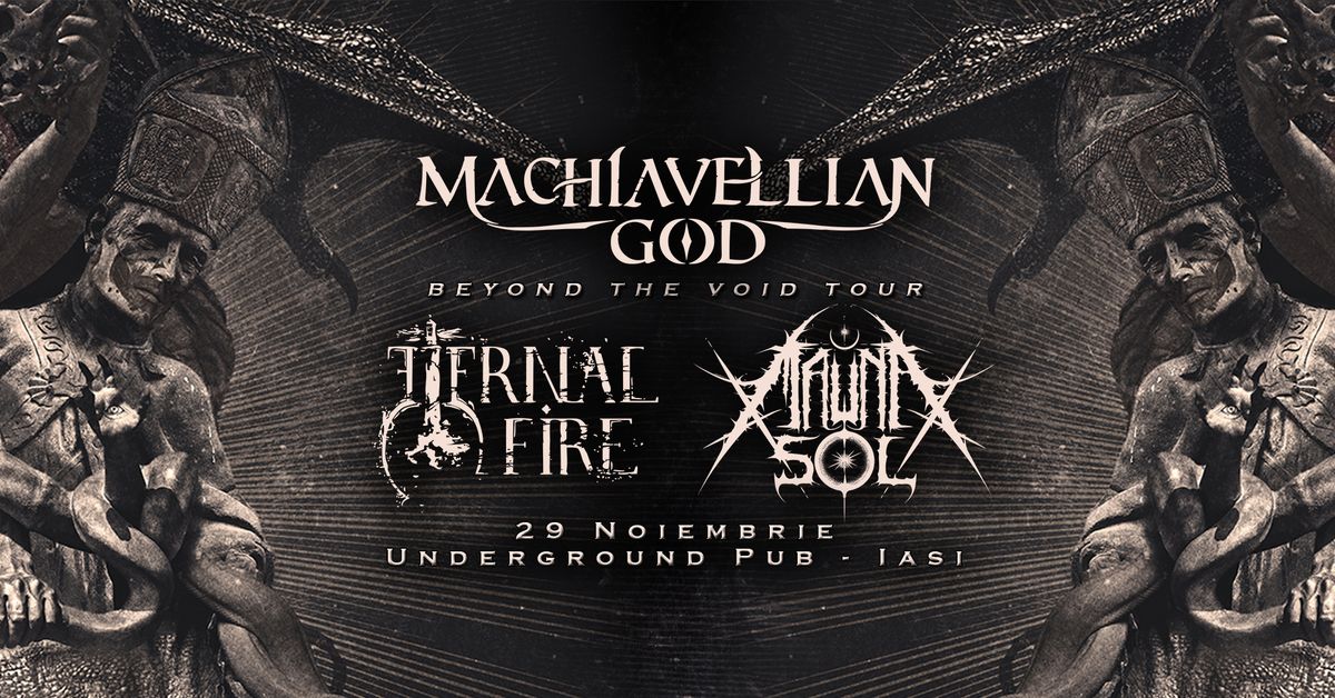 MACHIAVELLIAN GOD \/ ETERNAL FIRE \/ MAUNA SOL - 29.11.2024 - live in UNDERGROUND PUB Iasi