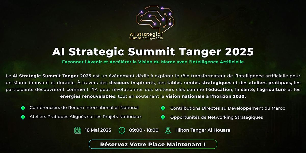 AI Strategic Summit Tanger 2025