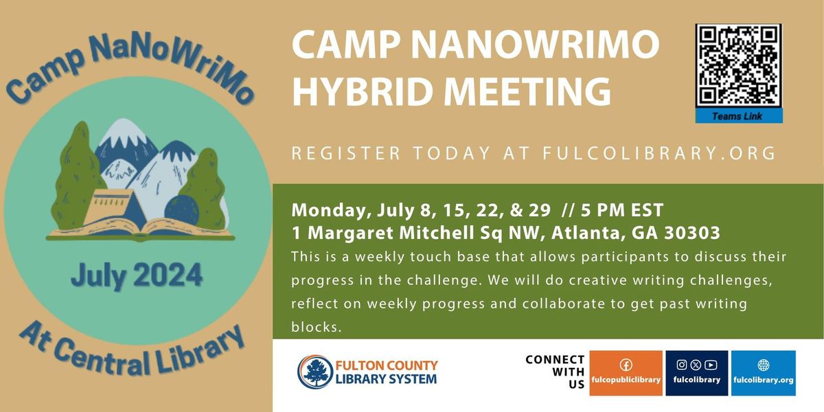 Camp NaNoWriMo Hybrid Meeting