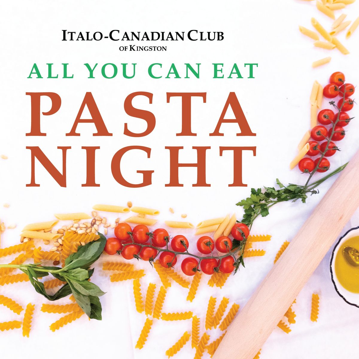 All You Can Eat Pasta Night