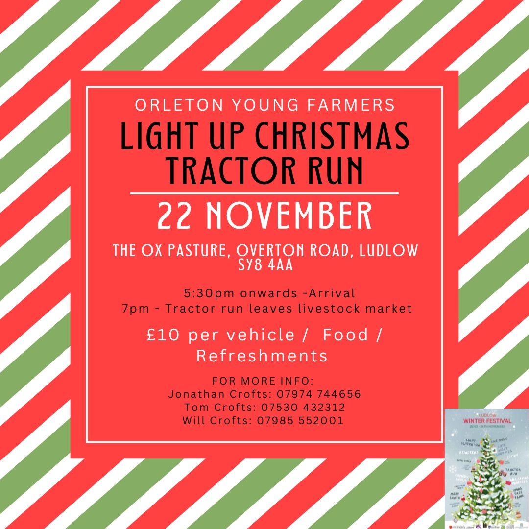 Orleton YFC Charity Christmas Tractor Run 2024