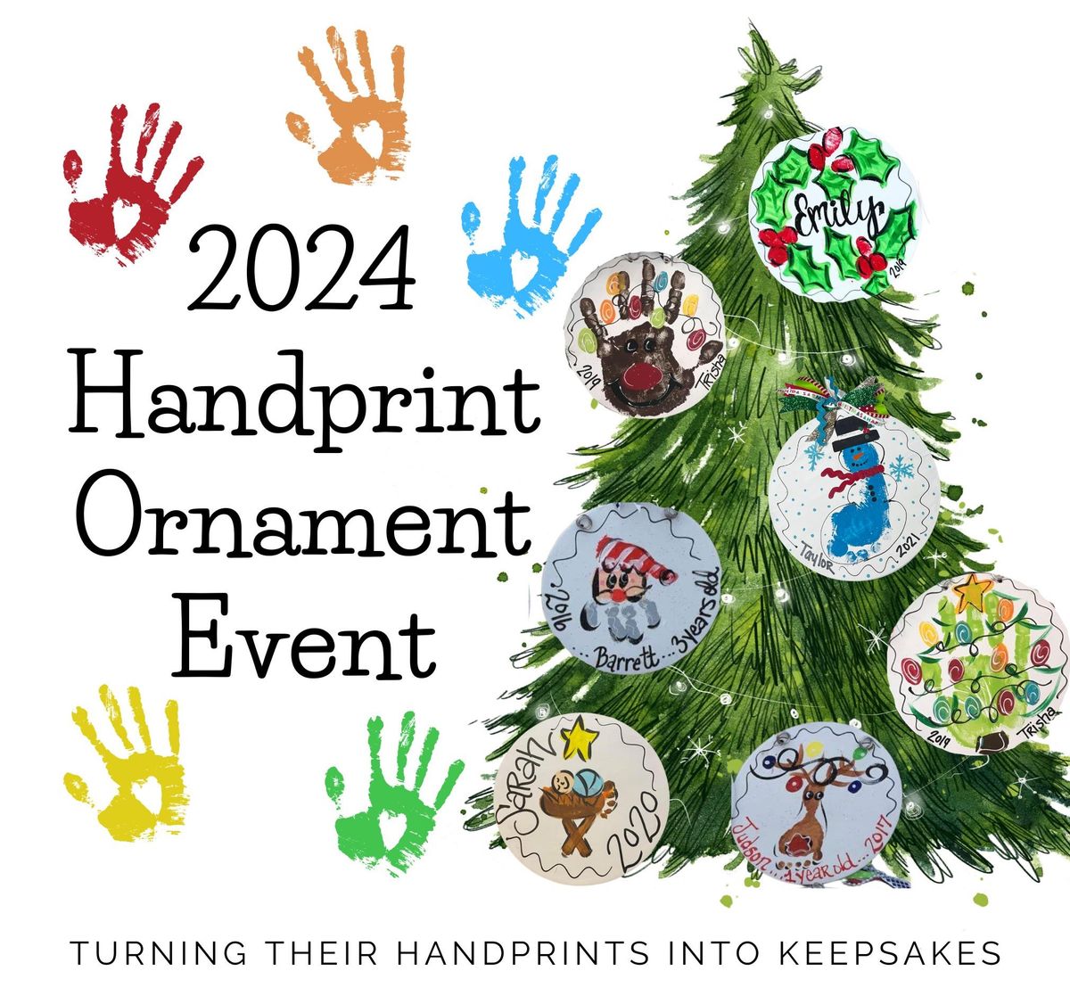 FrogTree Designs Handprint Ornaments at LetterLoop