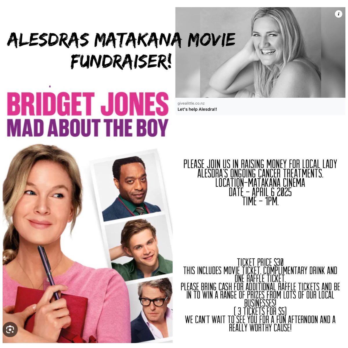 Alesdra\u2019s Matakana Movie Fundraiser