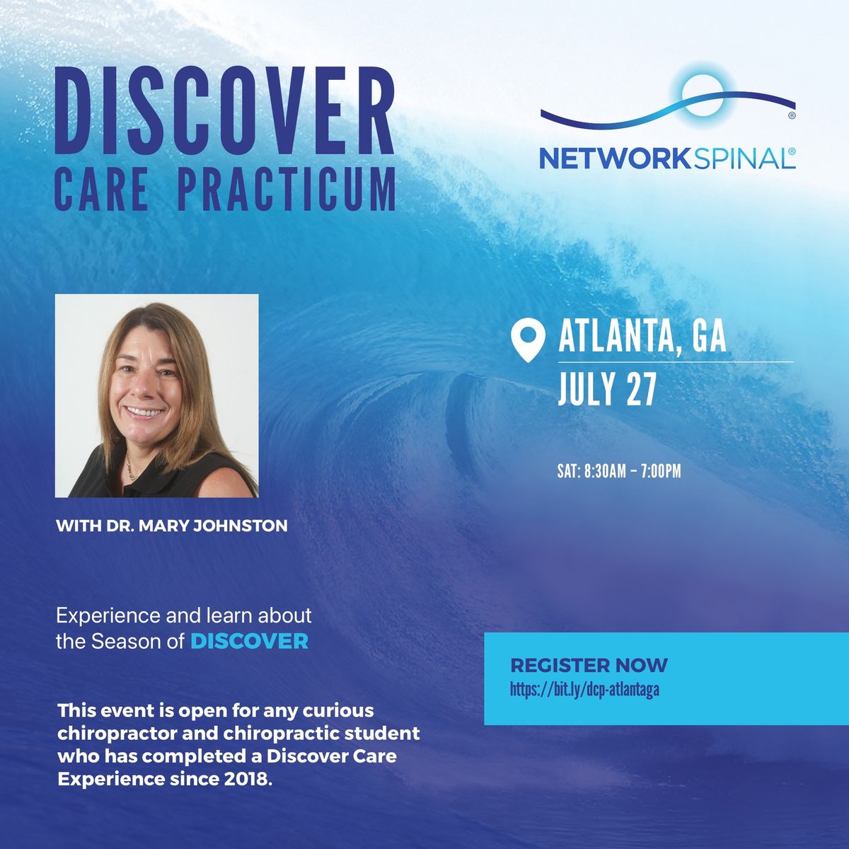 NetworkSpinal Discover Care Practicum with Dr. Mary Johnston