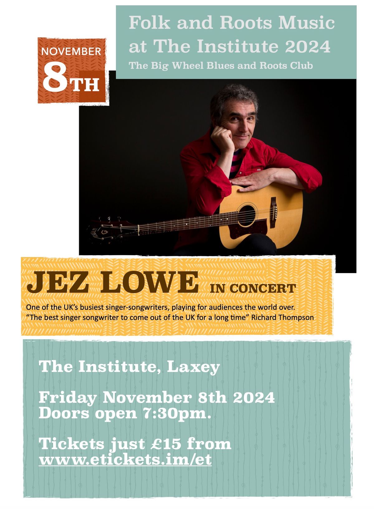 Jez Lowe in concert 