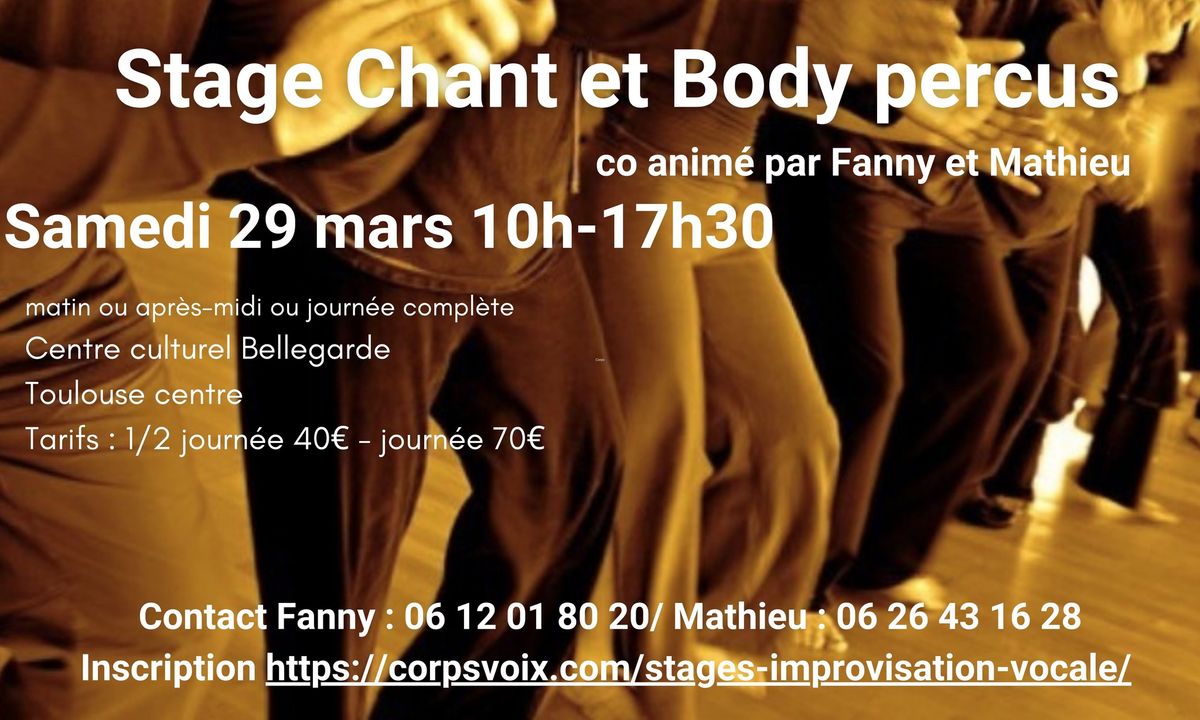 Stage Chant et Body percussions