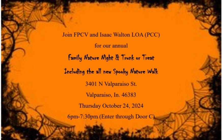 FPCV & Isaac Walton Annual Nature Night Trunk or Treat