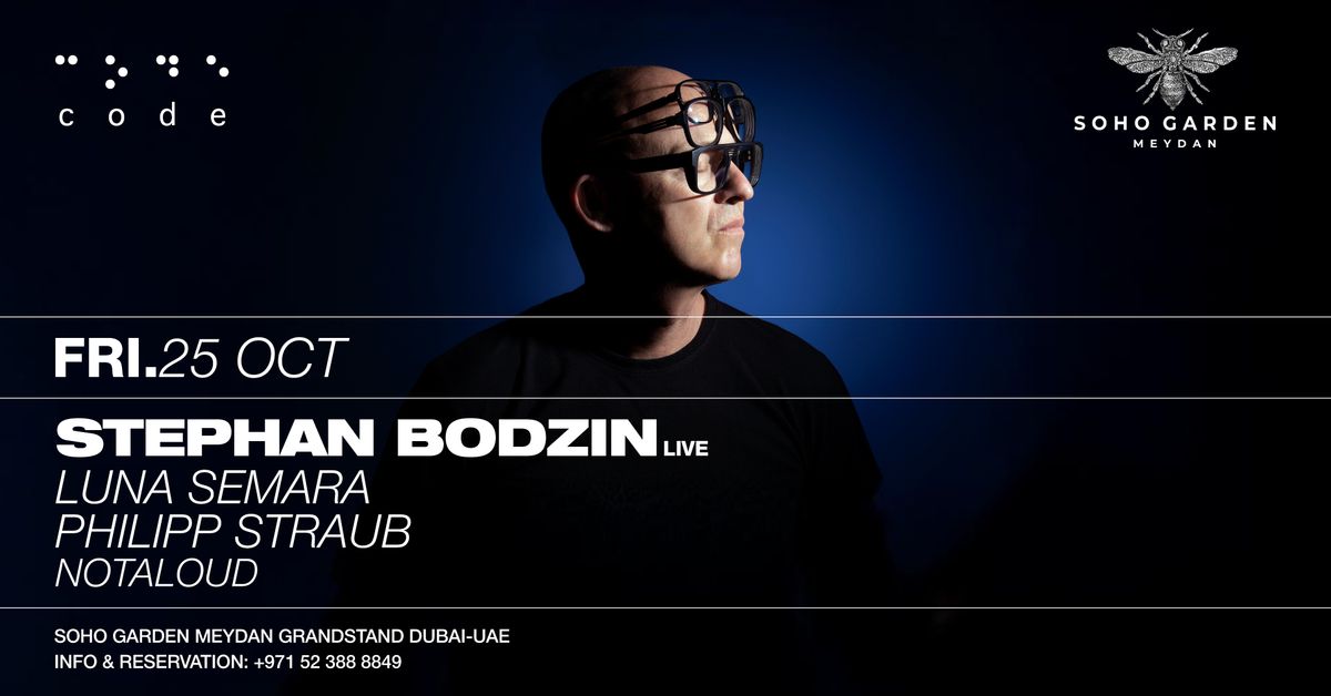 Stephan Bodzin at CODE