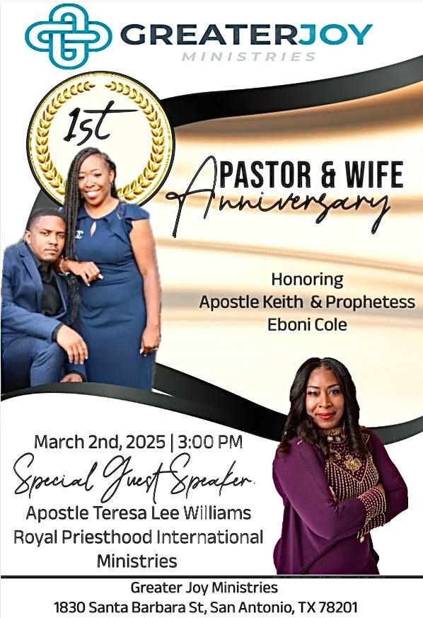 Pastor and Lady Cole's 1st Anniversary Gala