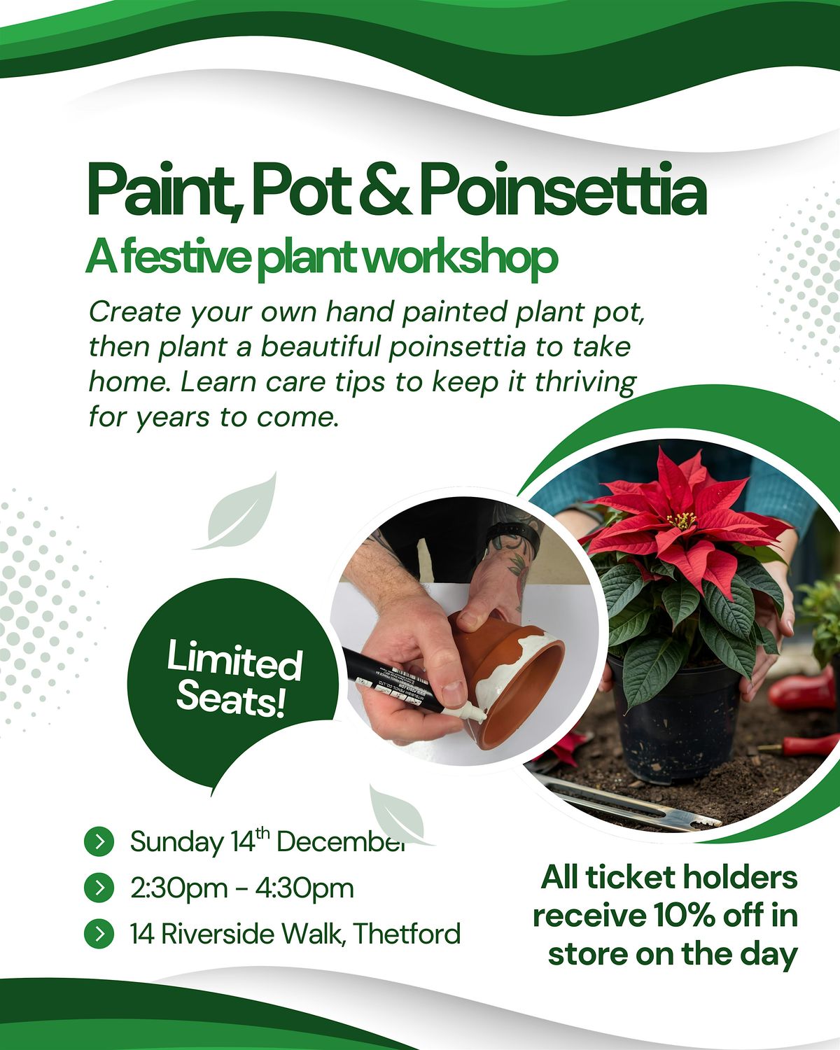 Paint, Pot and Poinsettia