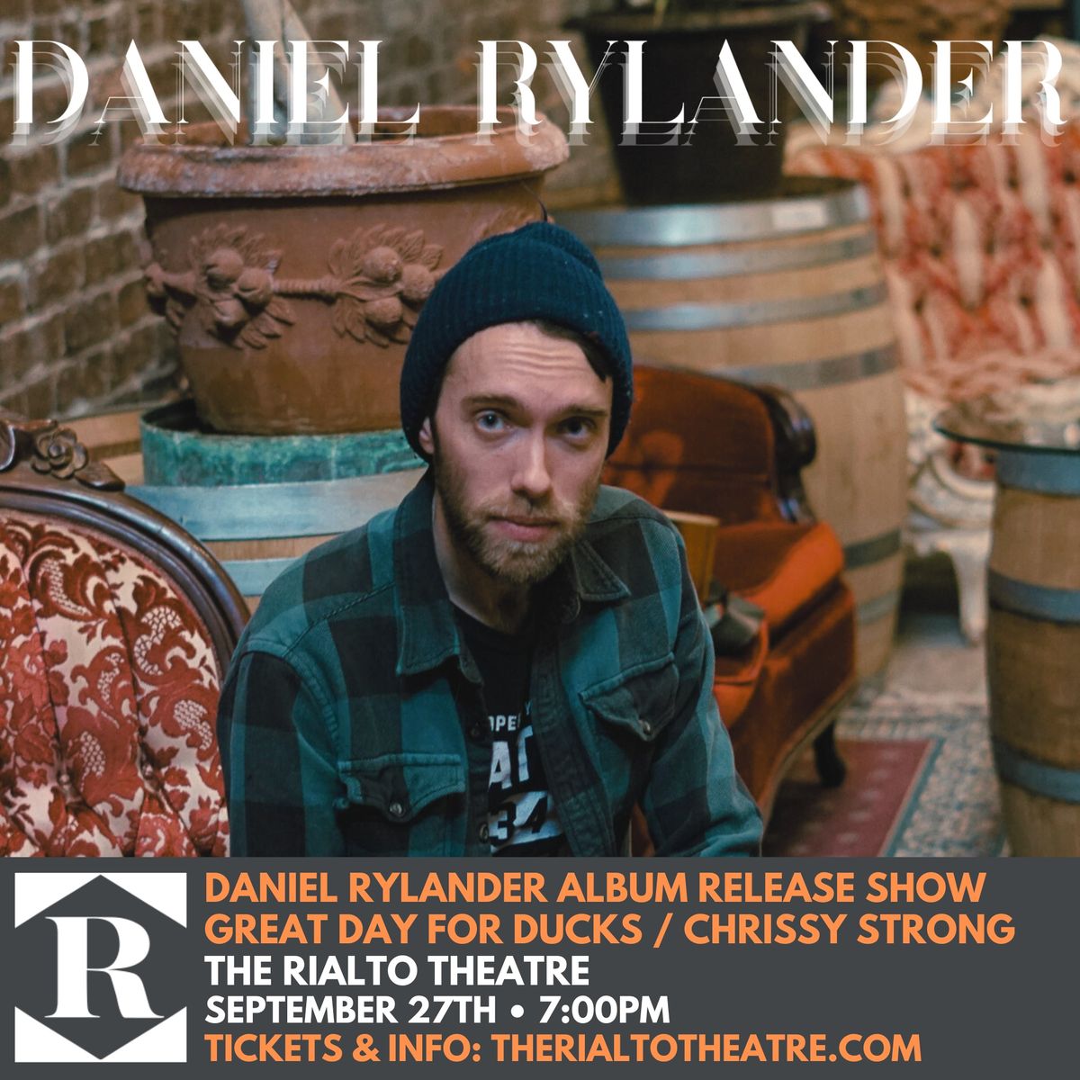 DANIEL RYLANDER ALBUM RELEASE SHOW WITH GREAT DAY FOR DUCKS \/ CHRISSY STRONG