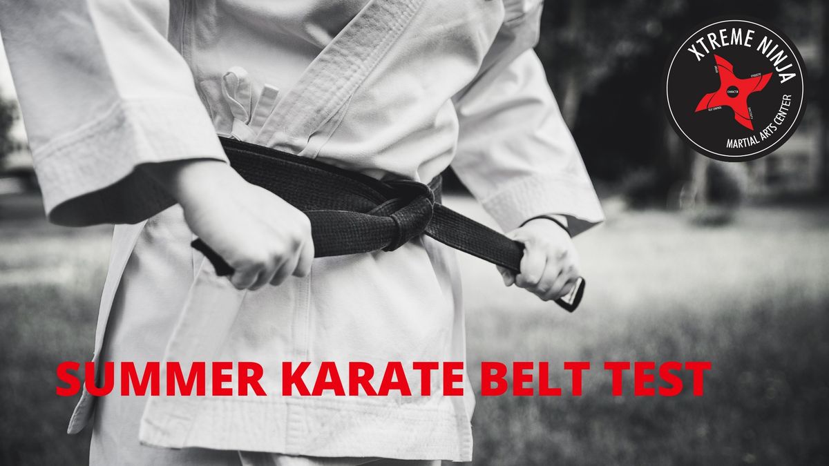 Summer 2024 Karate Belt Test