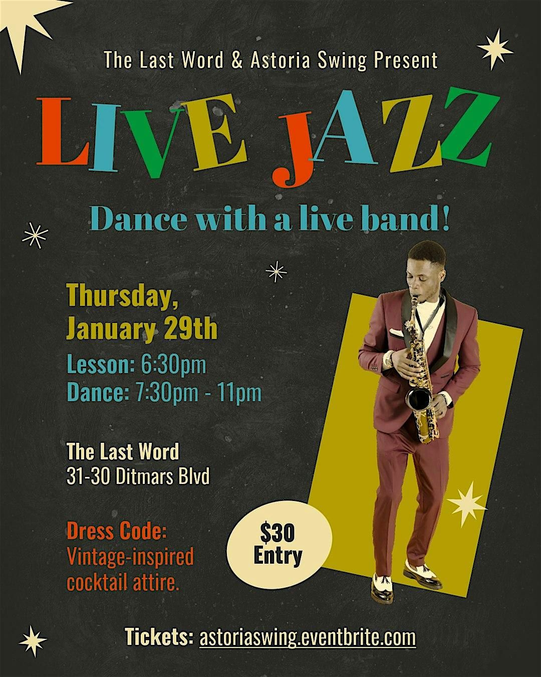 Astoria Swing Presents: Live Jazz January