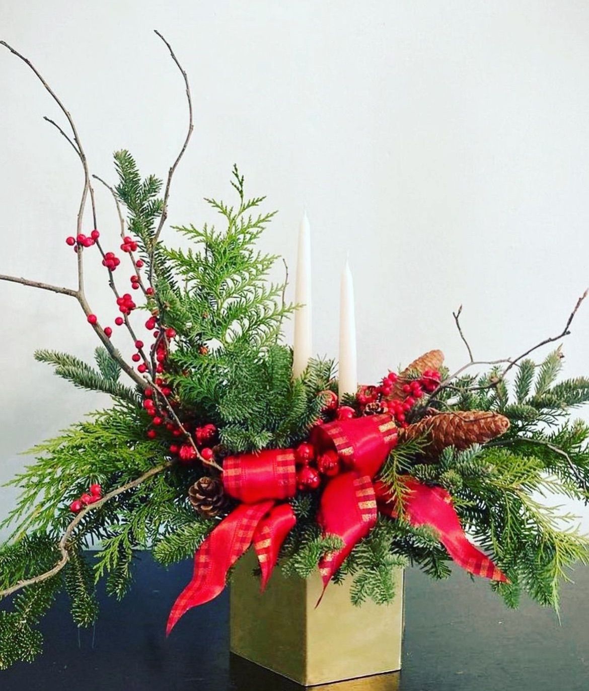 Evergreen centerpiece workshop