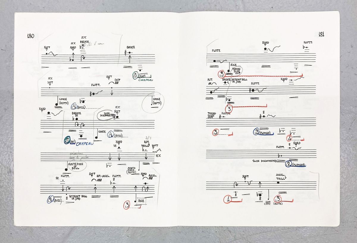 Solo for sliding trombone from John Cage