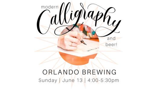 Modern Calligraphy at Orlando Brewing