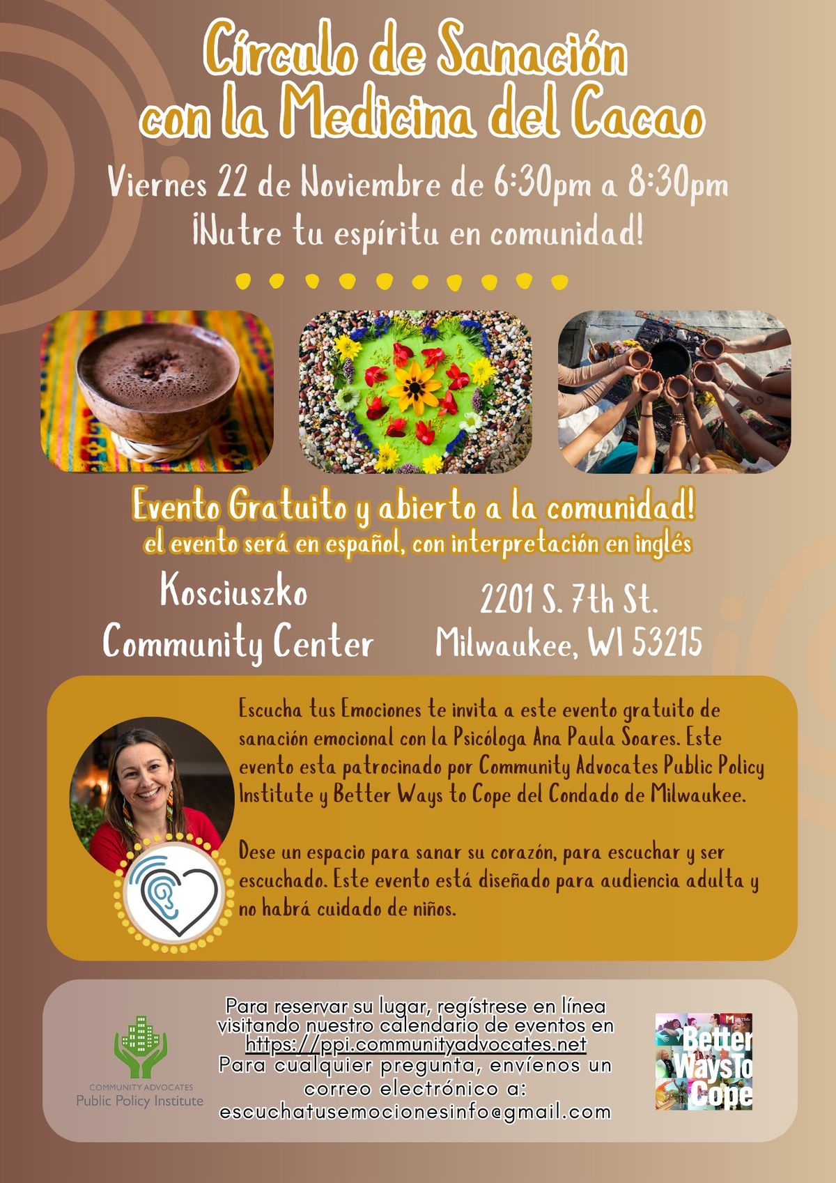 Escucha Tus Emociones: Healing Circle with Cacao Medicine