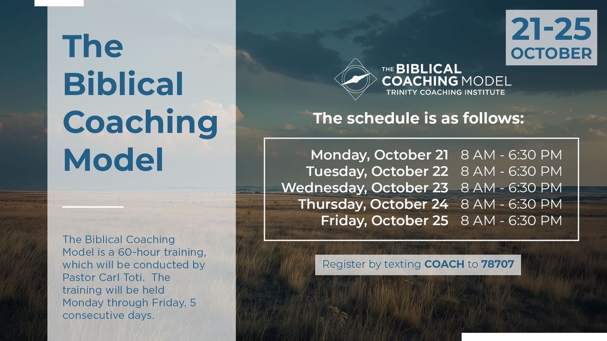 The Biblical Coaching Model 