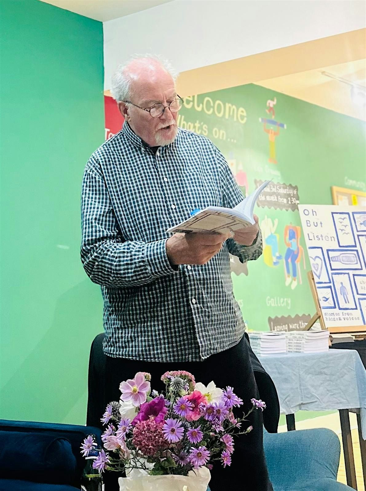 'Oh...but listen'.  A book launch