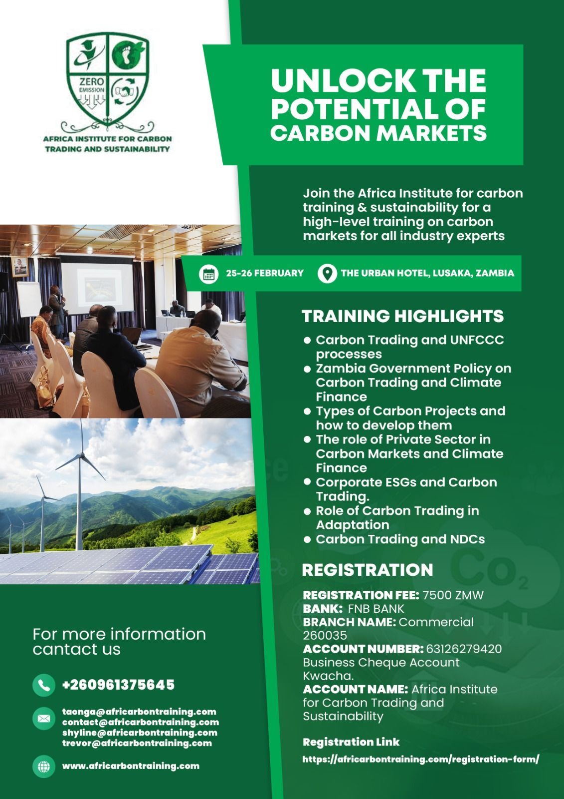 National Training Symposium on Carbon Markets and Climate Finance