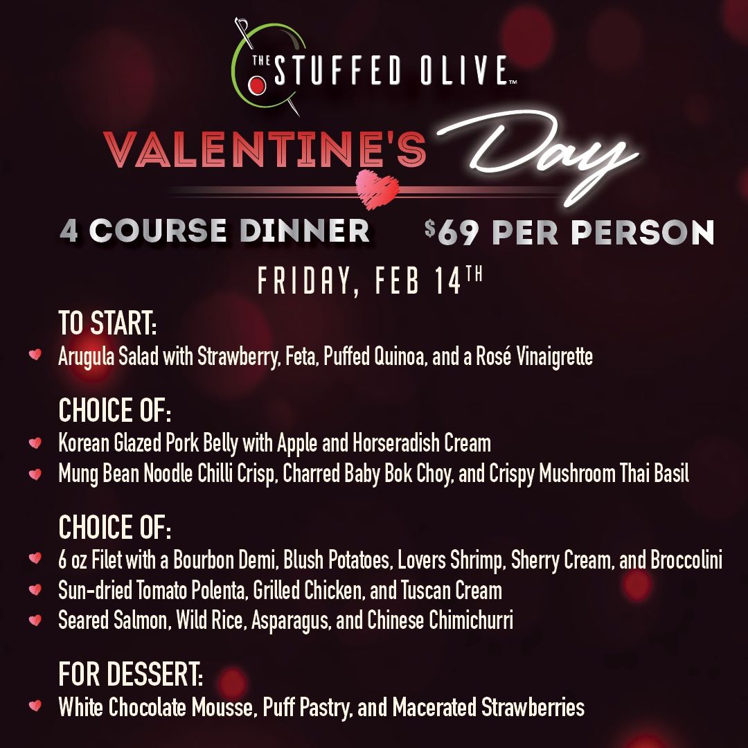 Valentine\u2019s Dinner @ The Stuffed Olive Des Moines