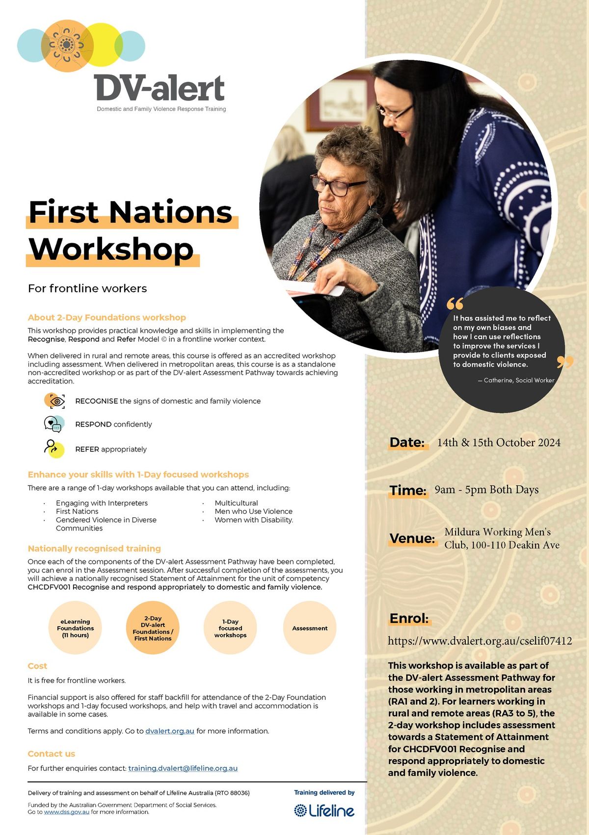 DV-Alert 2-Day First Nations Workshop