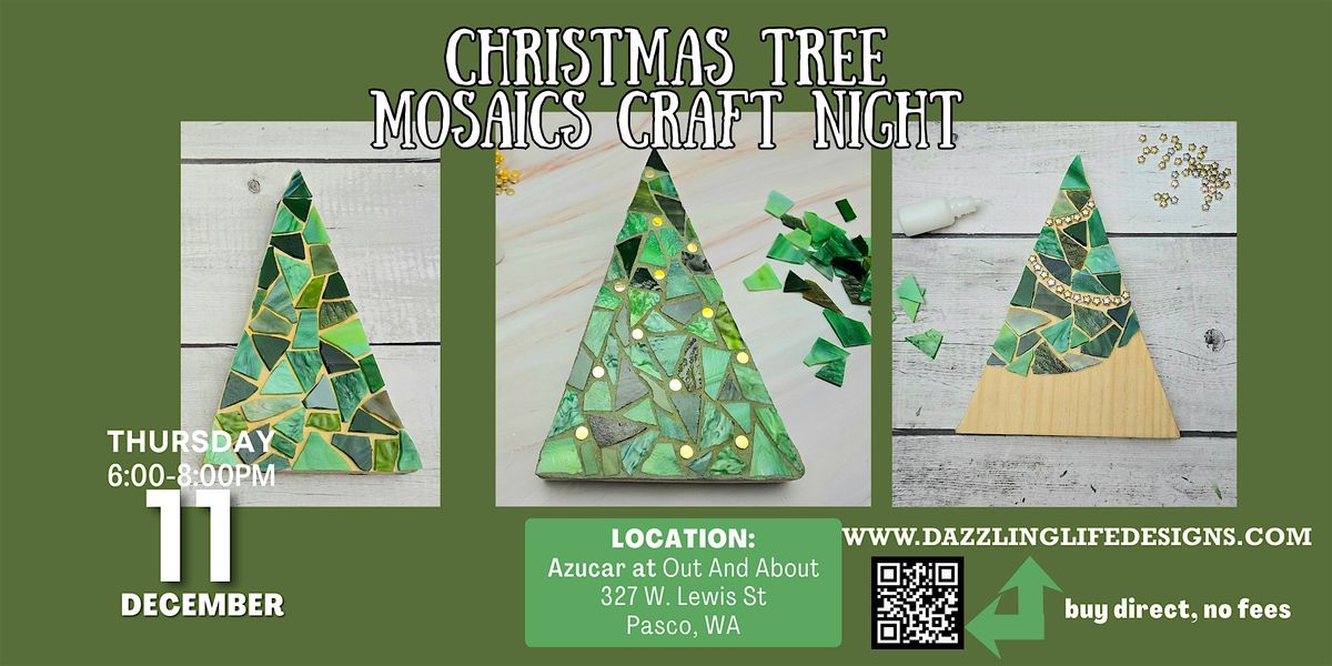 Christmas Tree Mosaics Craft Night at Azucar at Out and About, Dec 11
