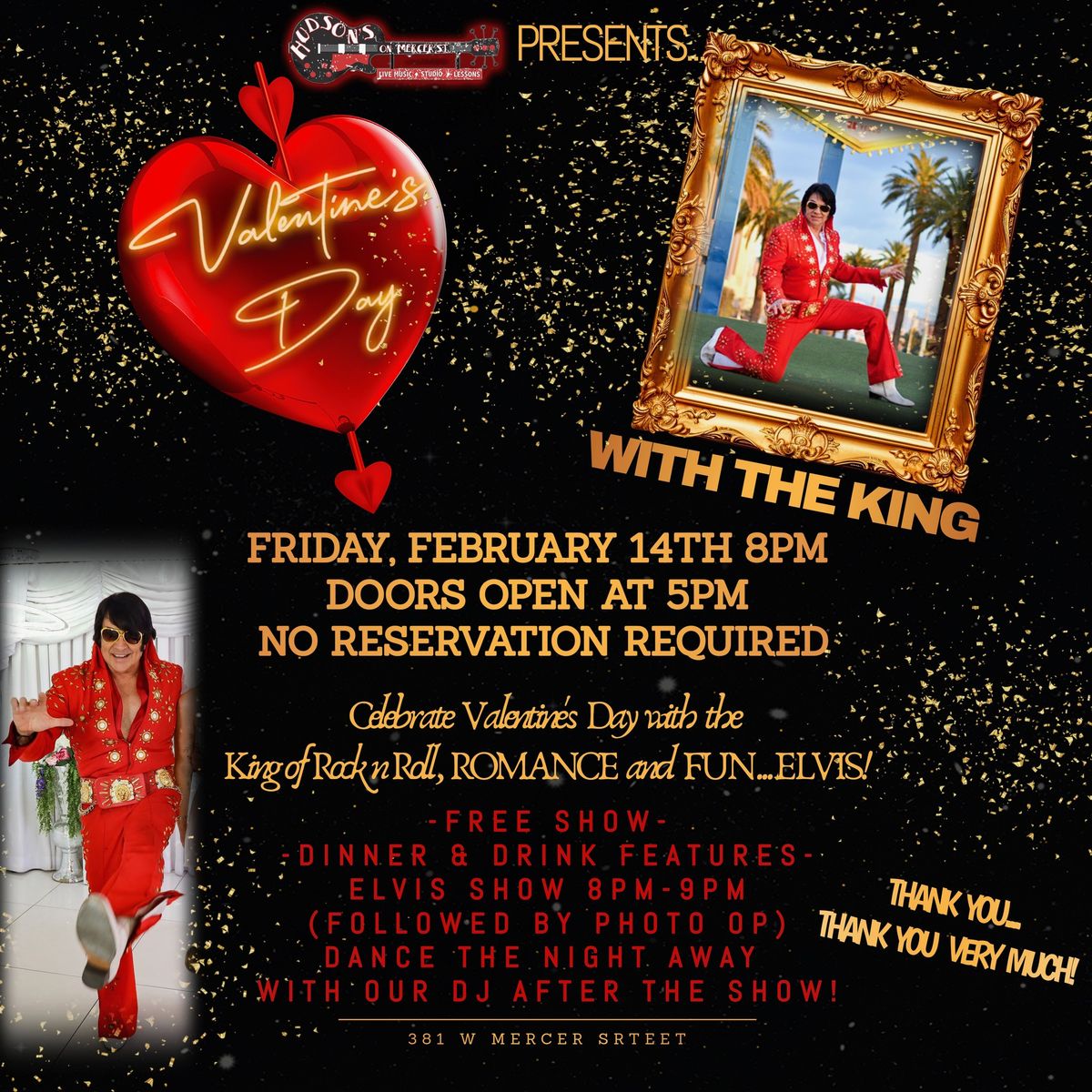 Valentine\u2019s Day with The King @ Hudson\u2019s\u2764\ufe0f