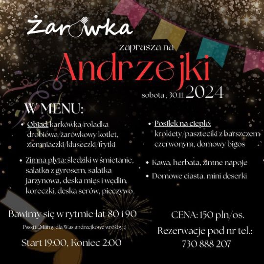 ANDRZEJKI w \u017bar\u00f3wce \ud83d\udca1\ud83d\udd2e