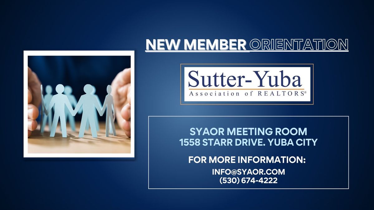 New Member Orientation - SYAOR