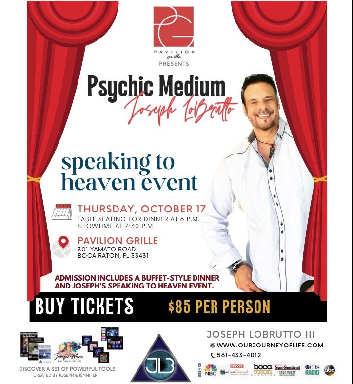 Includes Buffet Dinner and Speaking to Heaven Event\u00a9