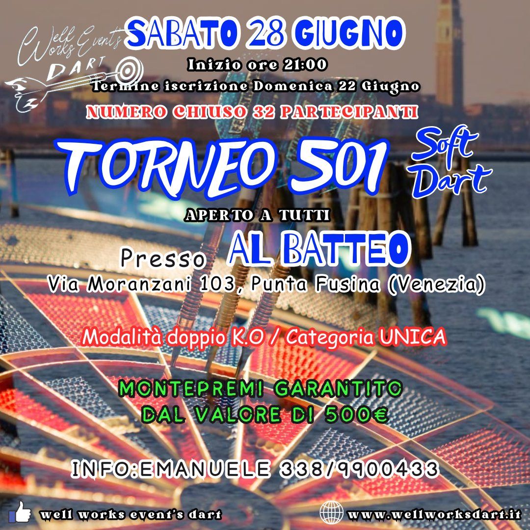 TORNEO 501 SOFT DART BAR AL BATEO 