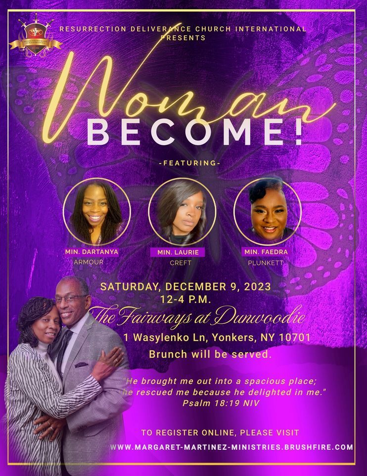 Woman Become! Conference , Dunwoodie Golf Course, Yonkers, 9 December 2023