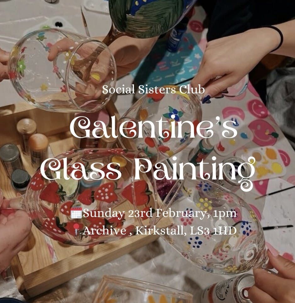 Galentine\u2019s Glass Painting