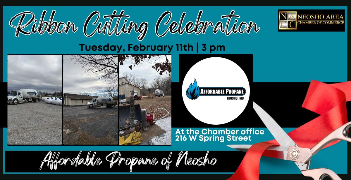 Ribbon Cutting for Affordable Propane of Neosho @ The Chamber office