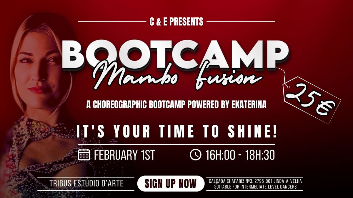 Mambo Fusion BOOTCAMP | Choreography by Ekaterina | FEB 1st | 16h:00 | Tribus Est\u00fadio D'arte