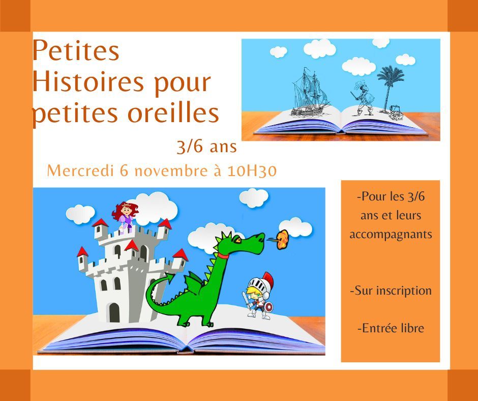 Petites histoires pour petites oreilles 3\/6 ans